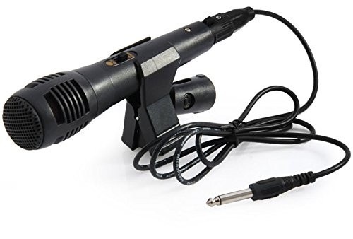 Karaoke Singing Machine Microphone System Unidirectional Dynamic Black