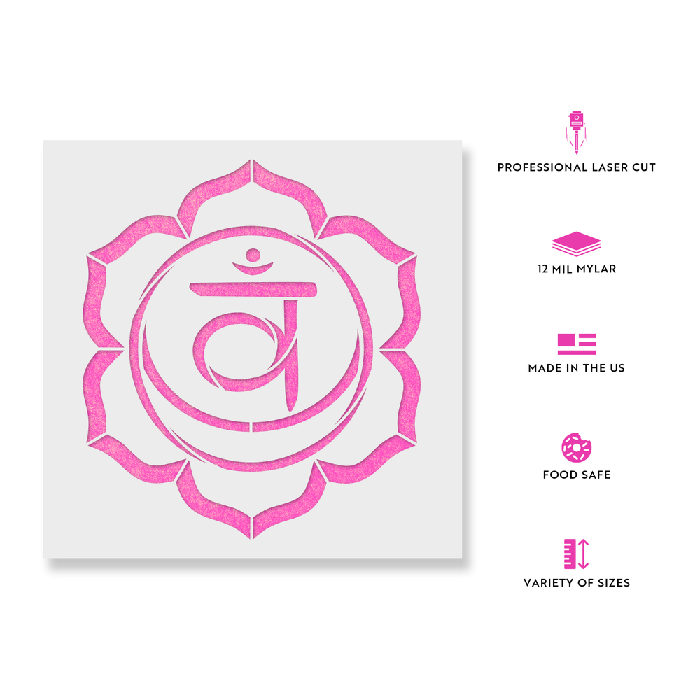 Svadhisthana Sacral Chakra Stencil
