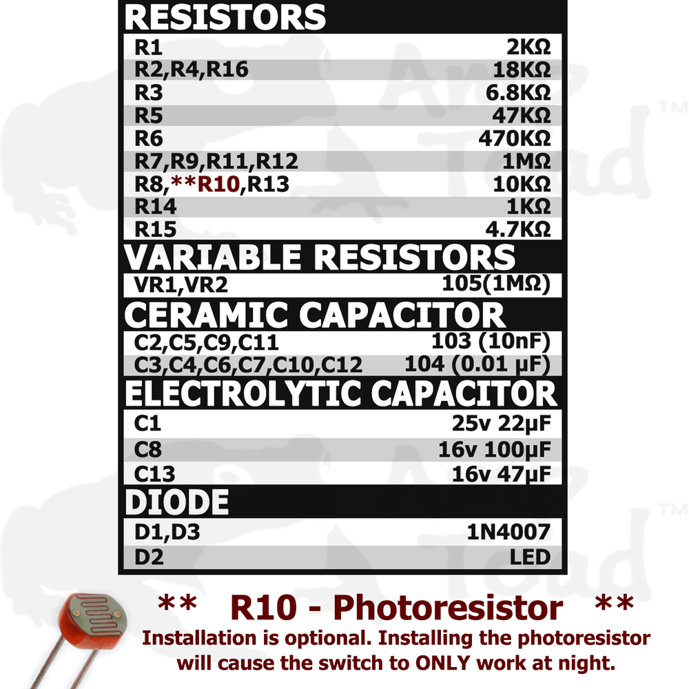 Pyroelectric Infrared (PIR) Motion Sensor Switch DIY [SOLDERING REQUIRED]