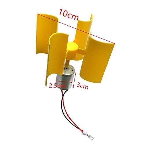 Mini Vertical Wind Turbine Generator for DIY Science Projects - 2PCS Educational