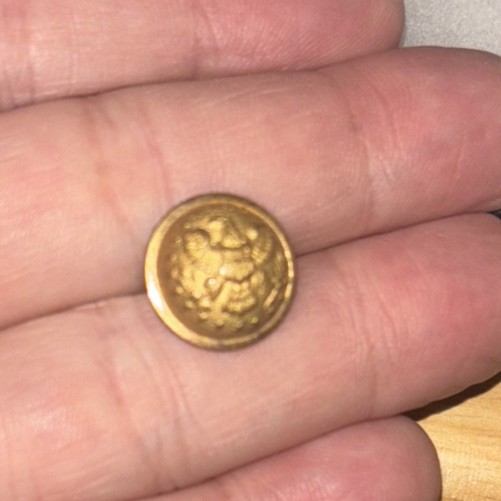 Antique Military Eagle Button 47