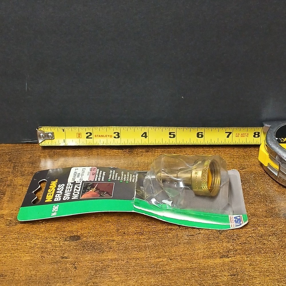 Nelson 2" Brass Sweeper Nozzle, N-26C, NOB