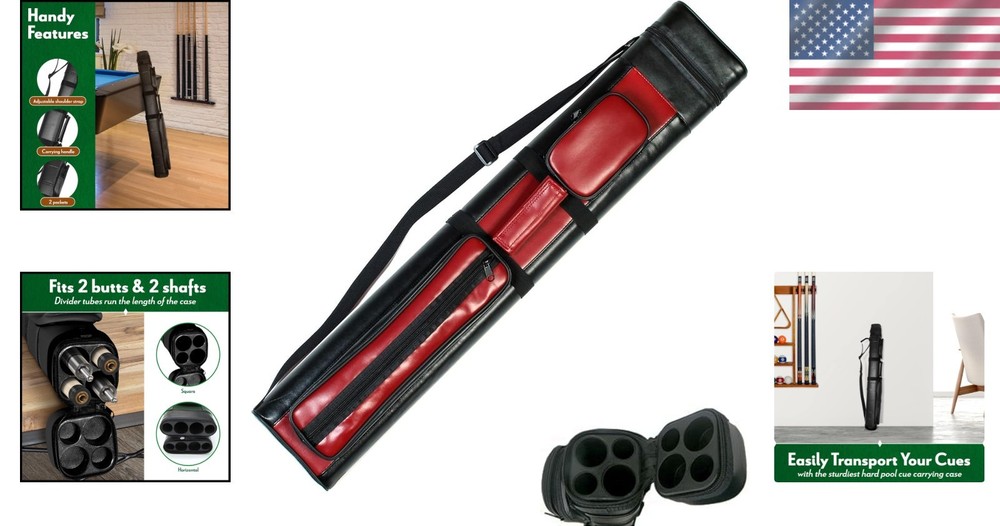 Portable Billiards Cue Cover - Adjustable Strap