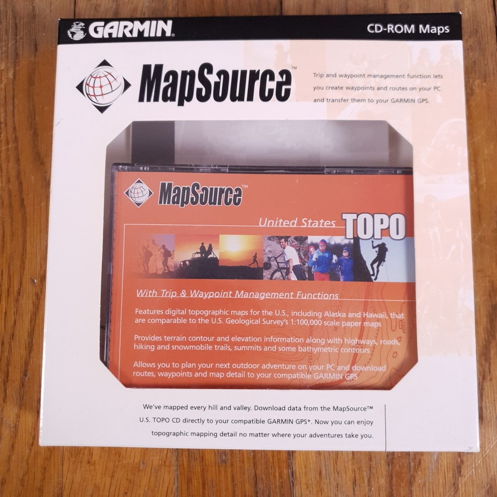 Garmin MapSource US Topo CDs Includes Trip & Waypoint Management