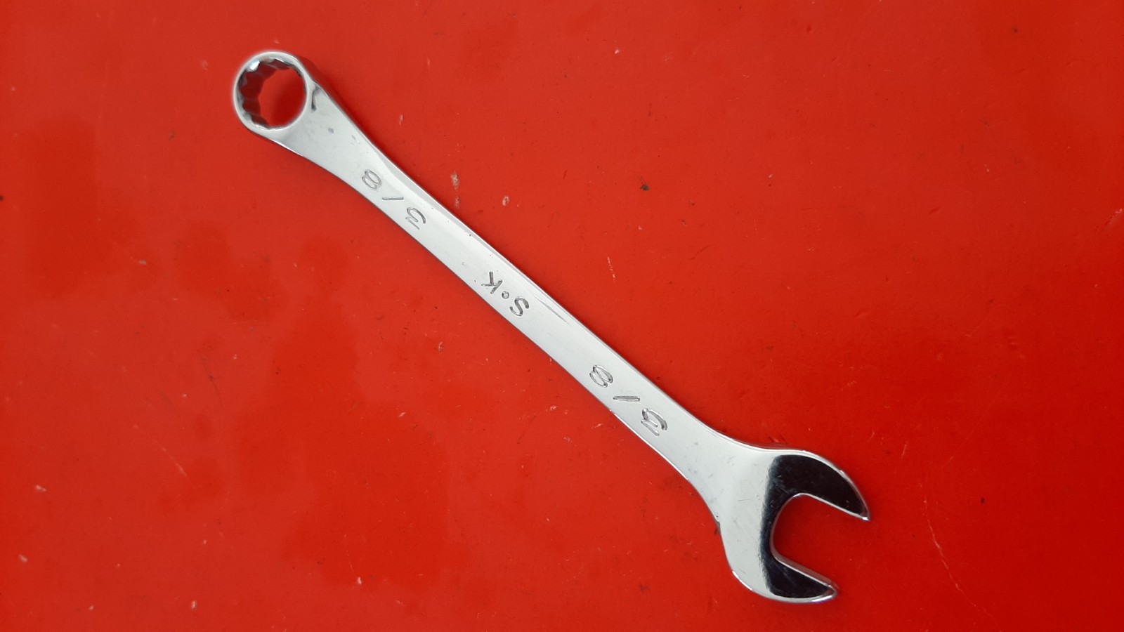 S-K SK Tools 88292 3/8" Combination Wrench Standard 12pt Point USA Full Polish
