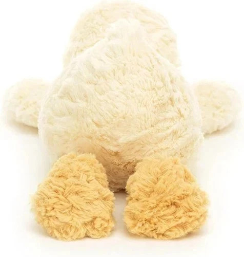 Jellycat Tumblie Duck Stuffed Animal - Medium 14" Soft Plush Toy with Tags & Bag