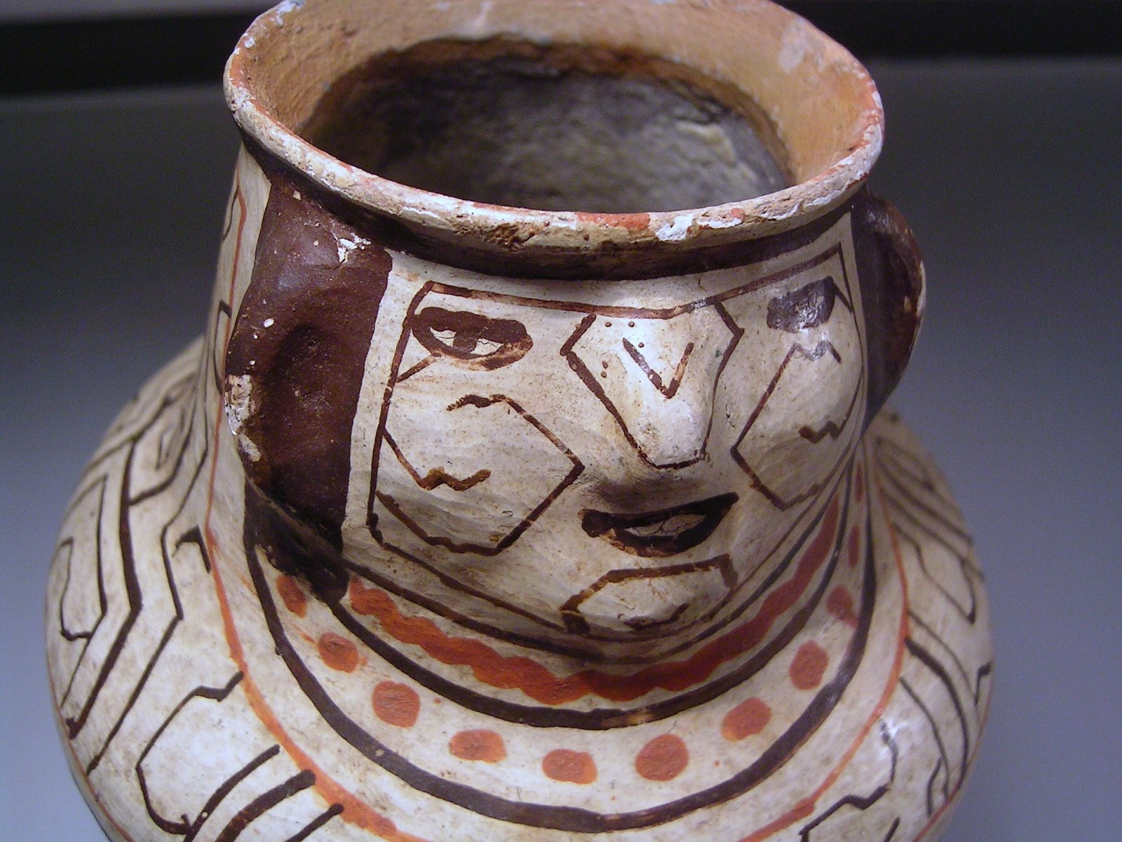 Vintage Shipibo Conibo Pottery Peruvian Effigy Water Vessel