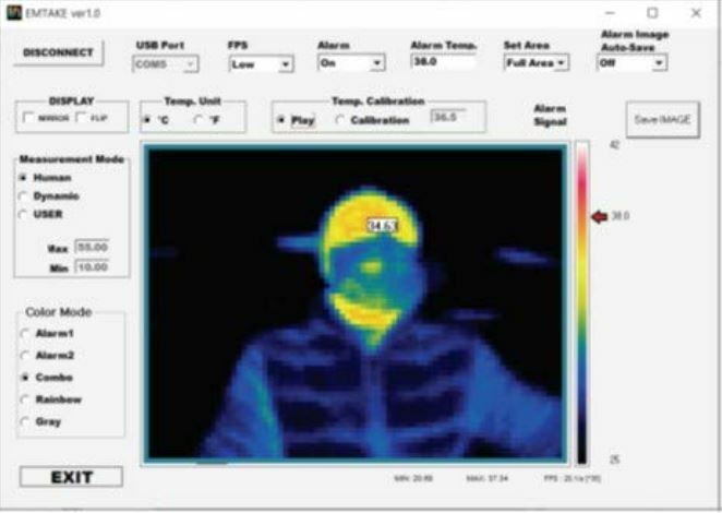 Accurate Temperature Detecting Thermal Imaging Camera (MT30), Alarm System
