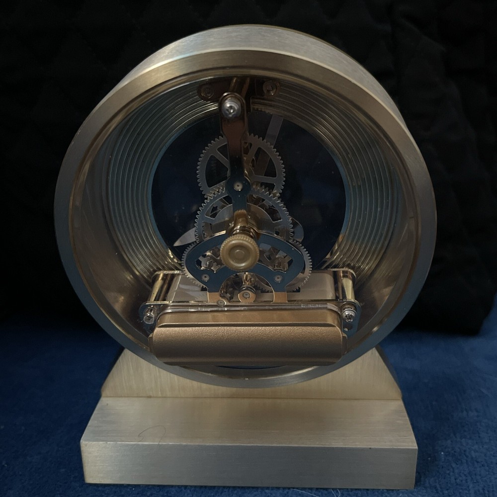 Bulova Golden Eye Tabletop Clock, Brass