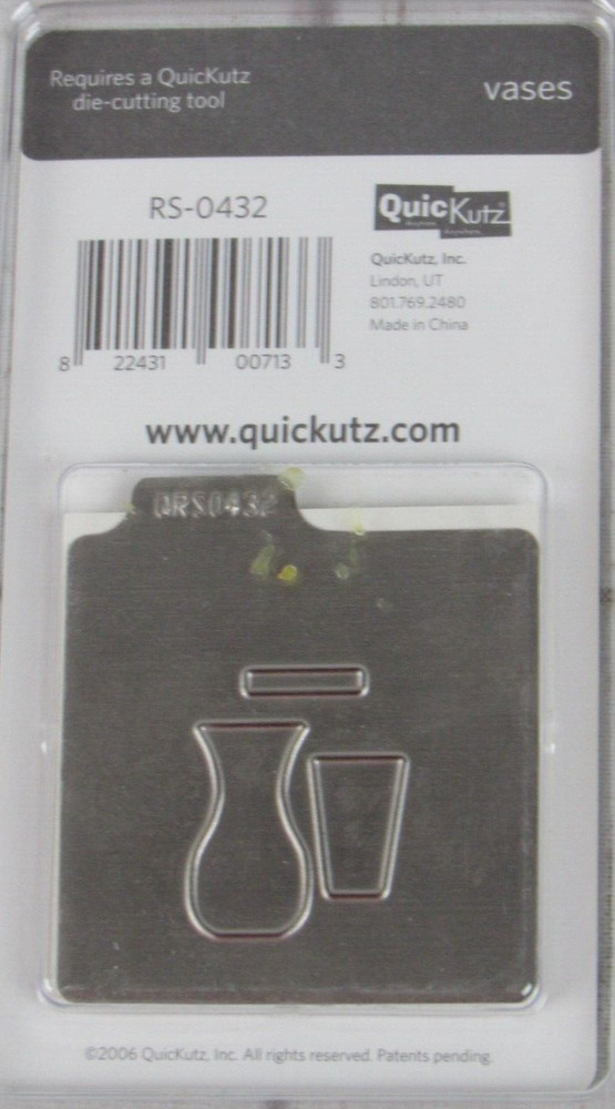QuicKutz Vases 2x2, 1 Cutting Die Set RS-0432