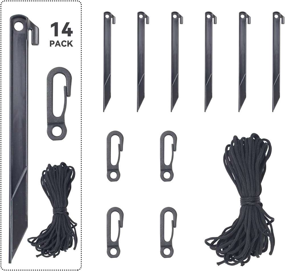 Holiday Inflatable Replacement Accessories, Including Plastic Piles and Tether H