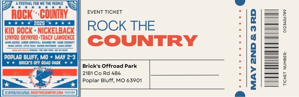 Concert Ticket Replicas