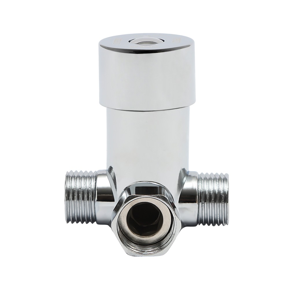 Modern Kitchen Automatic Sensor Faucet Black With Temperature-regulating Valve