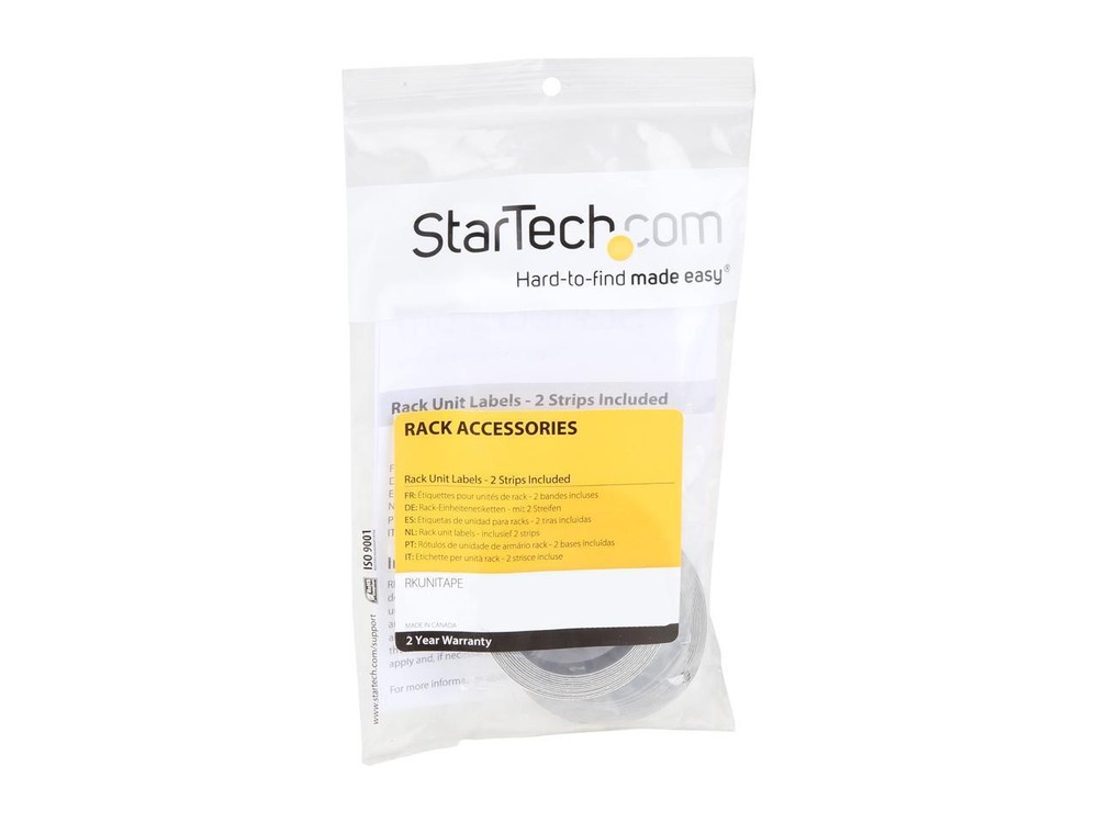 StarTech.com RKUNITAPE Rack Unit Labels - Server Rack Unit Alignment Strips - Up