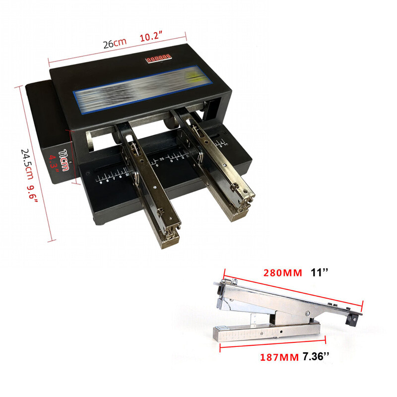Electric Automatic Binder Double Head Stapler Multi-head Card Binding Machine