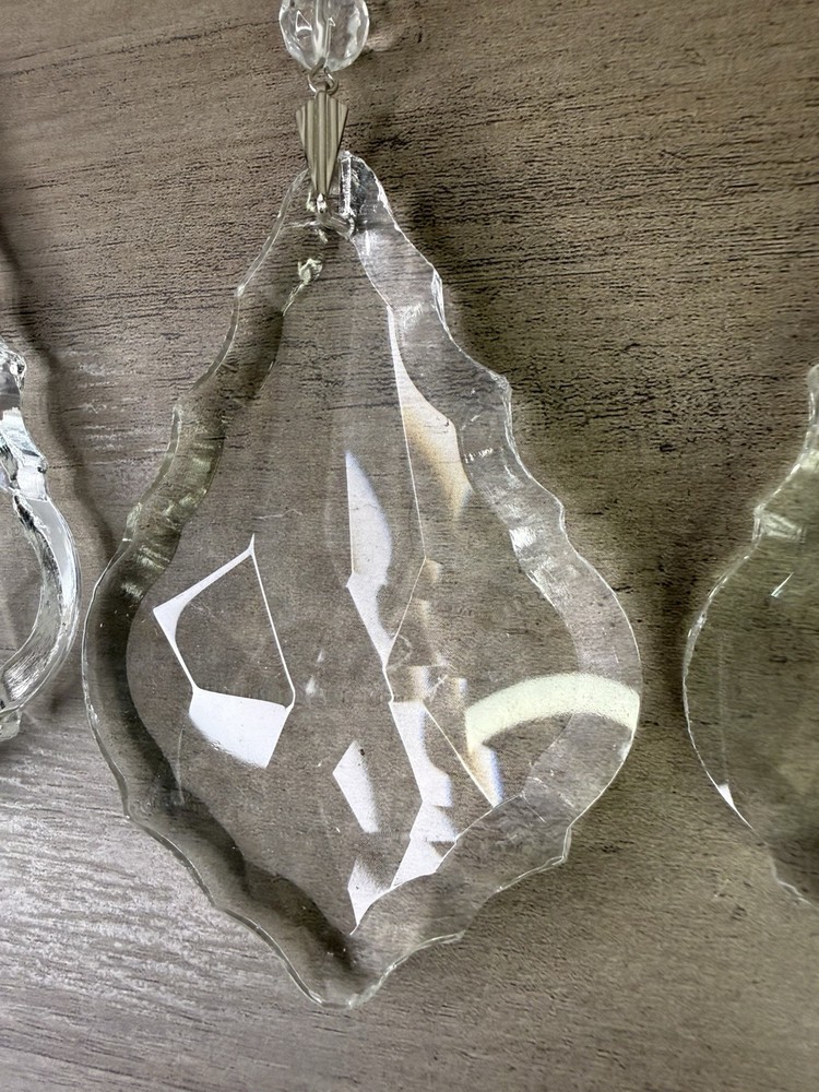 4 chandelier tear drop replacement crystals
