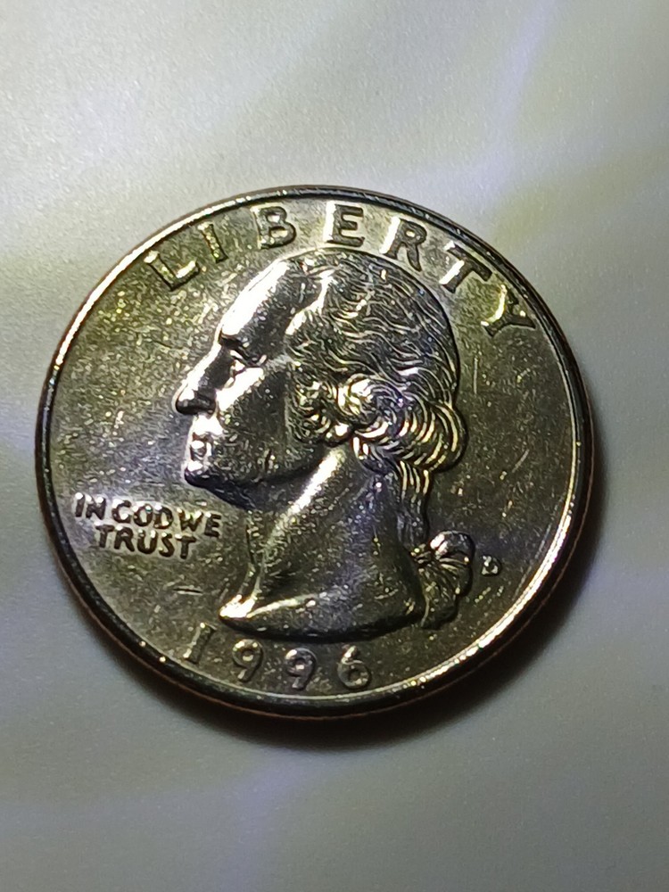1996 D Washington Quarter US Coin Nice Condition