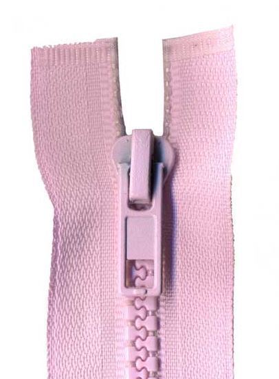 80cm Pink Open End Chunky Zip