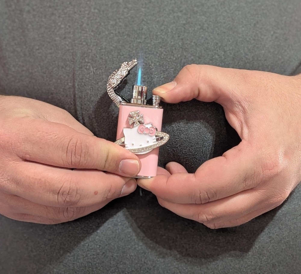 Hello Kitty Duel Flame Lighter Butane.
