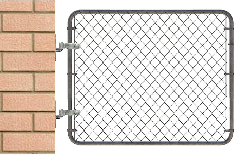 2 Pcs 2-3/8" Chain Link Fence Gate Post Hinge for outside Diameter Post/Pipe, Pr