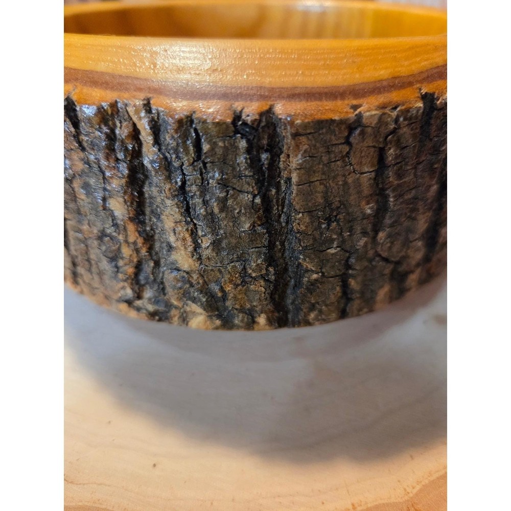 Rustic Wooden Nutcracker Bowl Set with Hammer and Picks Vintage