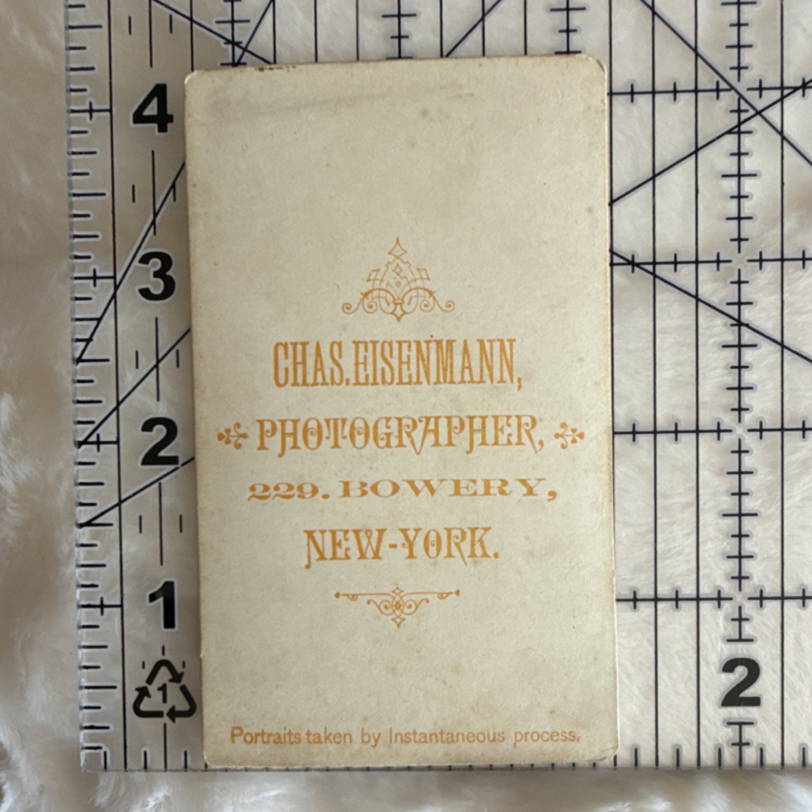 Chas. Eisenmann Carte de Visite Albumen Photograph Queen-Midget Sepia New York