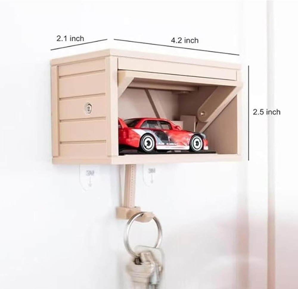 Wall-Mounted Decorative Key Holders for Home and Office (Black)