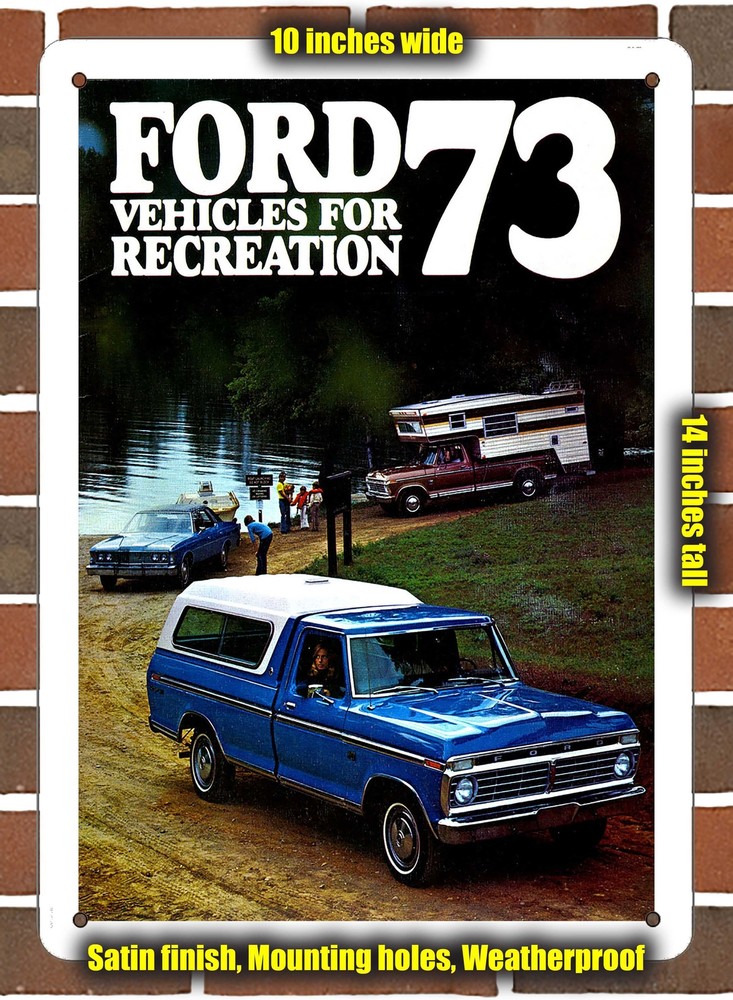 Metal Sign - 1973 Ford Recreation