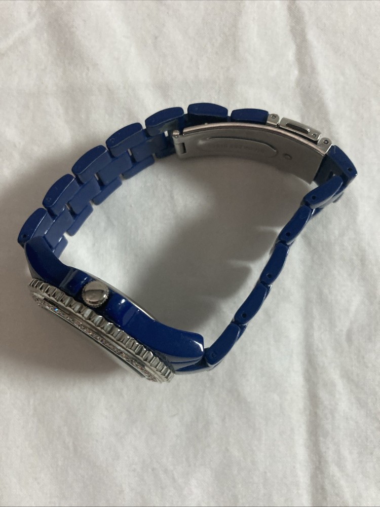 GENEVA PLATINUM Blue Ceramic Watch