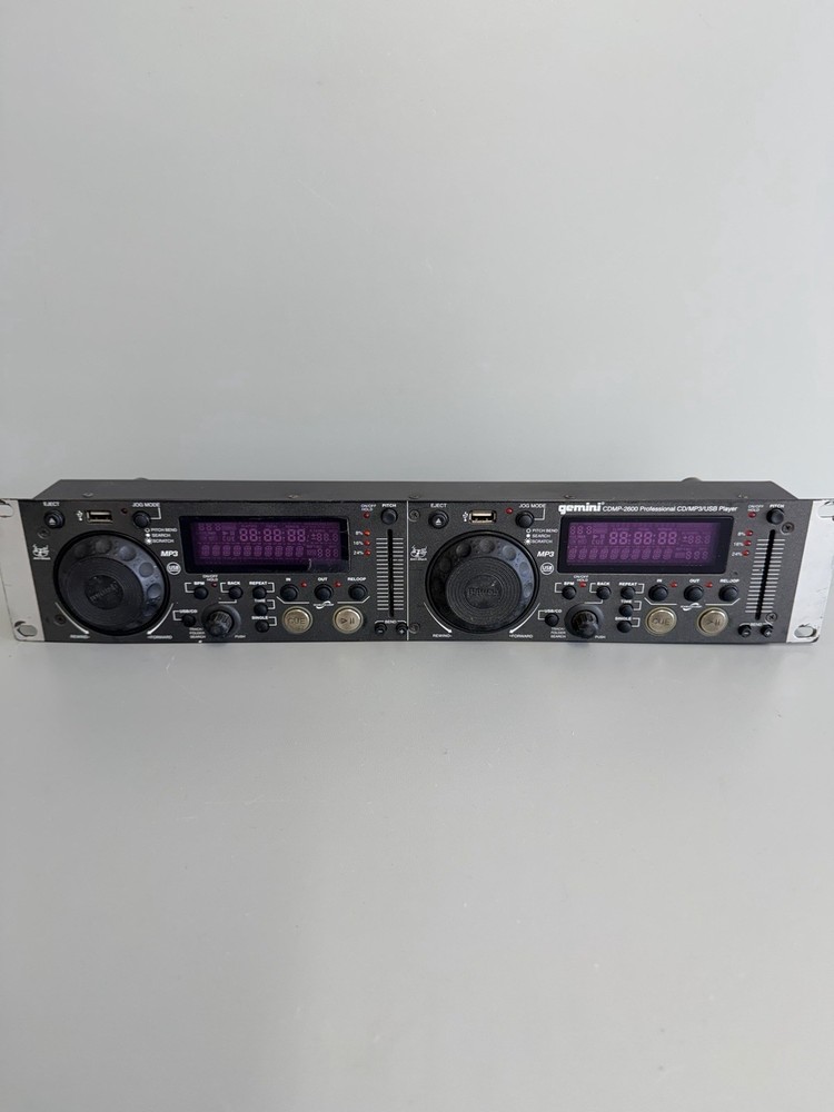 Technical Pro Double CD / Gemini CDMP-2600 Professional DJ Rack Mount *