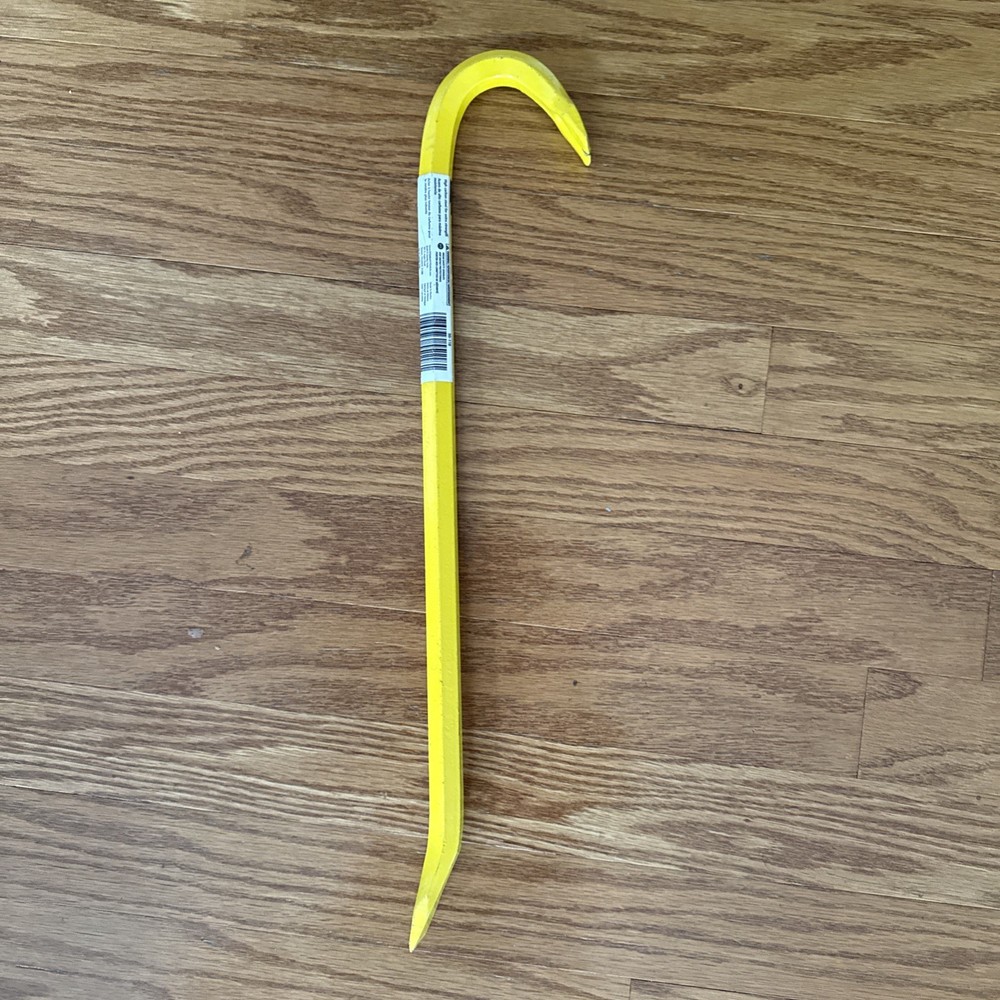 Stanley18” Wrecking Pry Crow Bar Yellow EUC