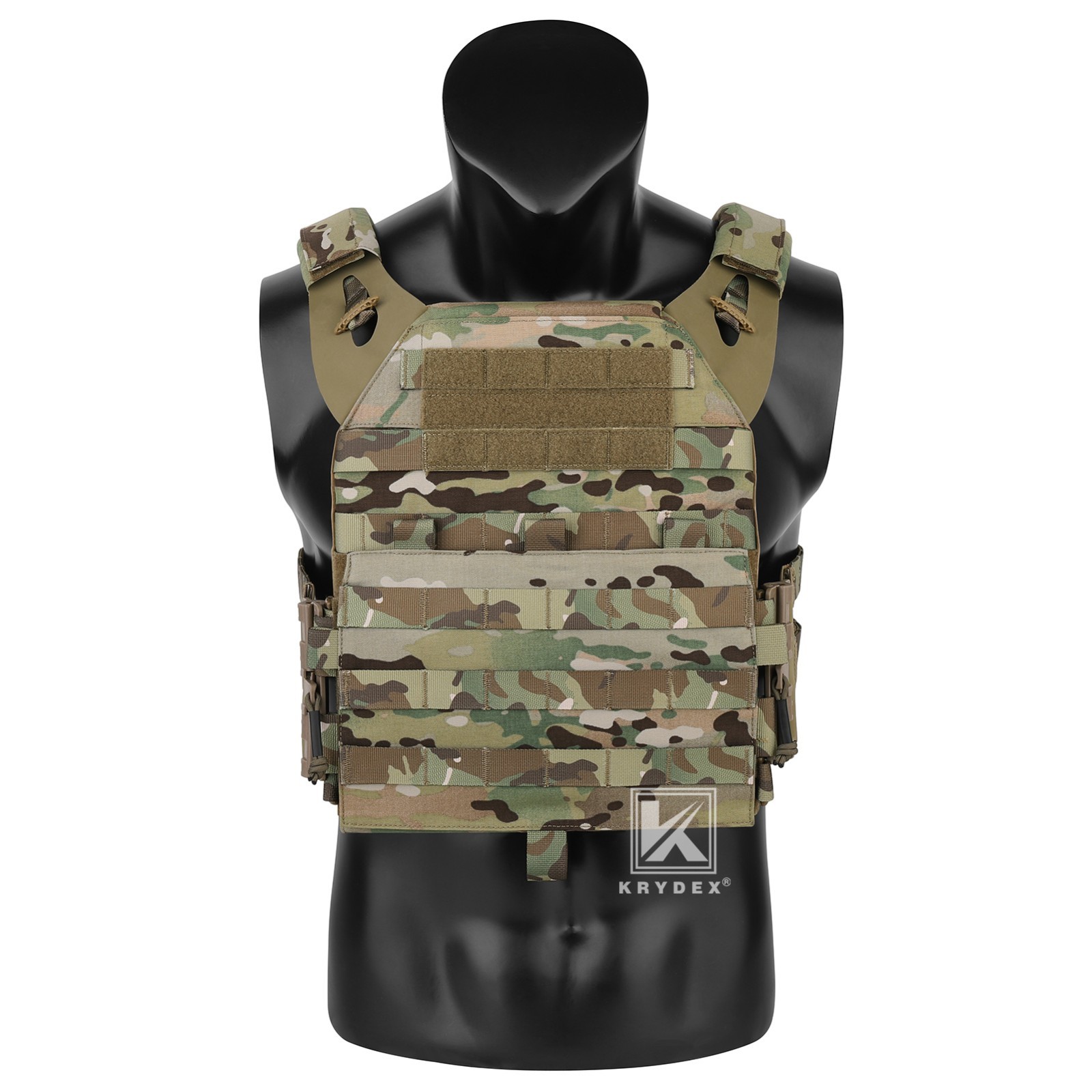 KRYDEX JPC2.0 Tactical Plate Carrier MOLLE Panel Quick Release Vest Camouflag MC