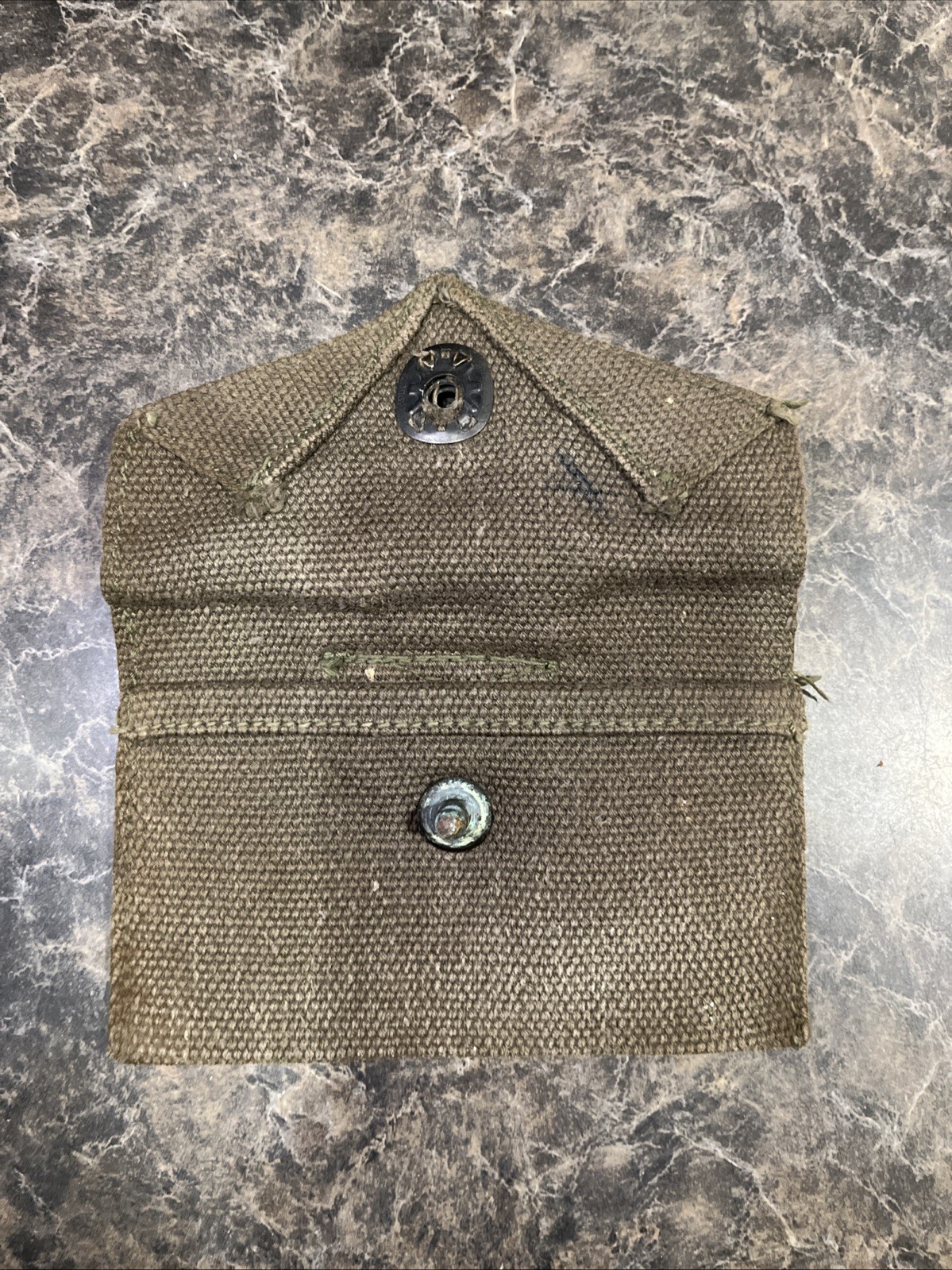 ORIGINAL WWII US ARMY INFANTRY M1942?FIRST AID BANDAGE CARRY POUCH ONLY VINTAGE