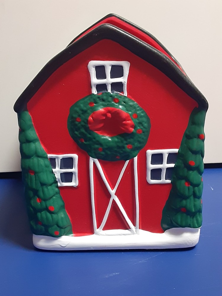 Red Barn Christmas Planter!