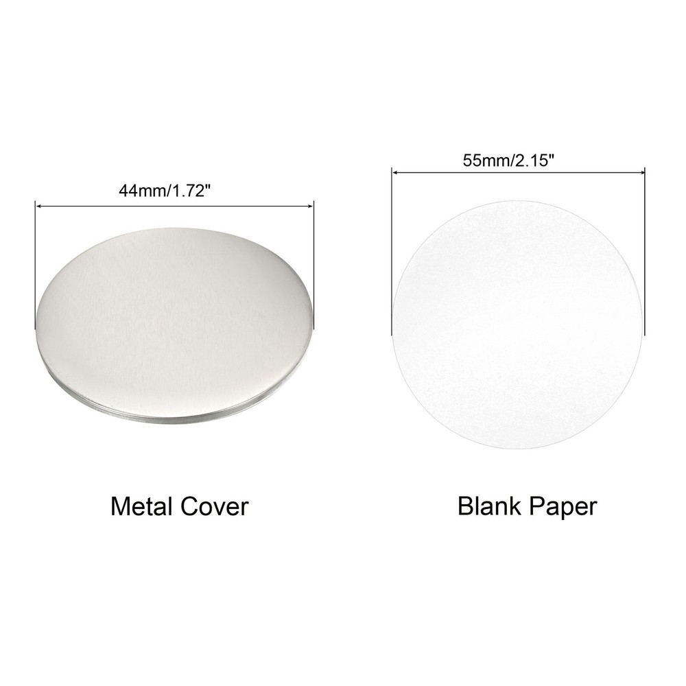 1.72" Blank Button Making ,10Pcs Round Badge Parts for Button Maker Machine