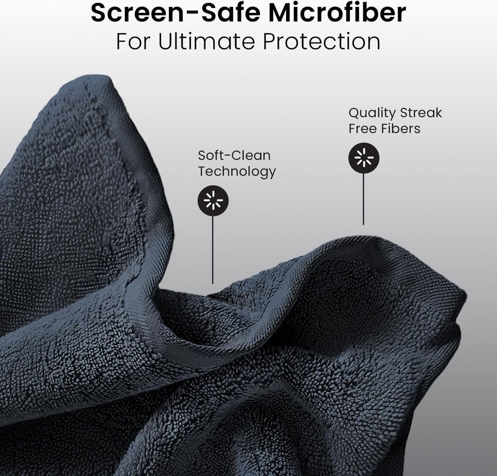 TV Screen Cleaner Set with Microfiber Cloth - 4 Pack