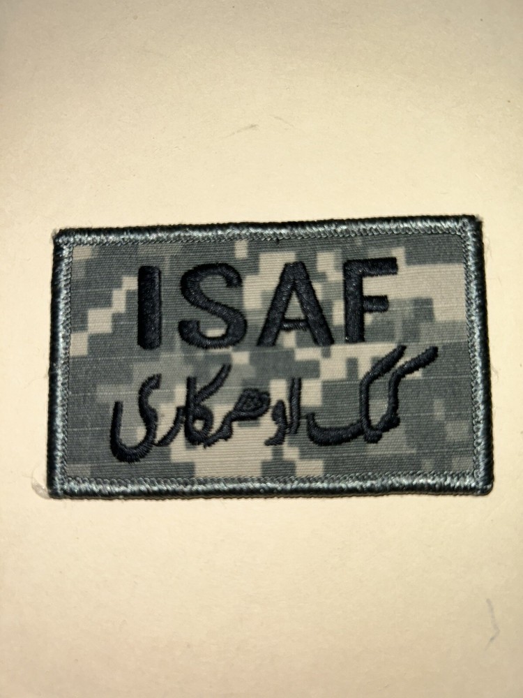 U.S. ARMY I.S.A.F. COMMAND (AFGHANISTAN) / ACU UNIT PATCH [HOOK/LOOP REVERSE]