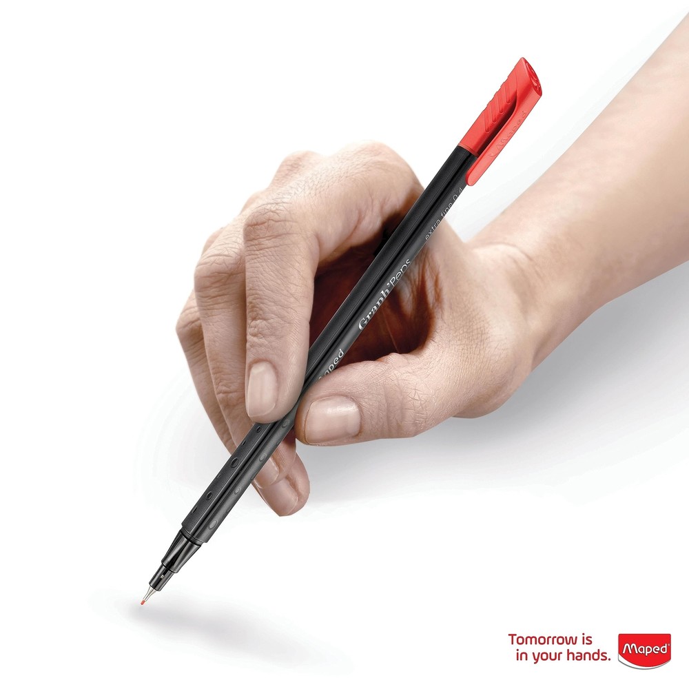 Maped - Graph'Peps Fine Tipped 0.4mm Fine Line Triangular Felt Pens - 20 Pack...