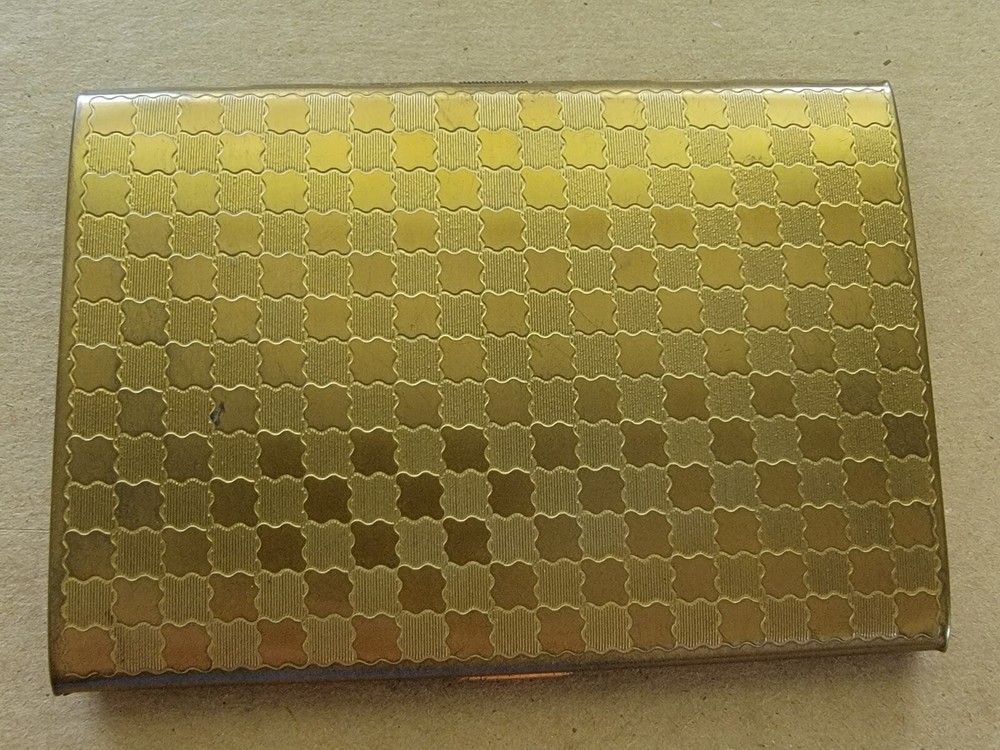 Vintage USA Map Cigarette Case