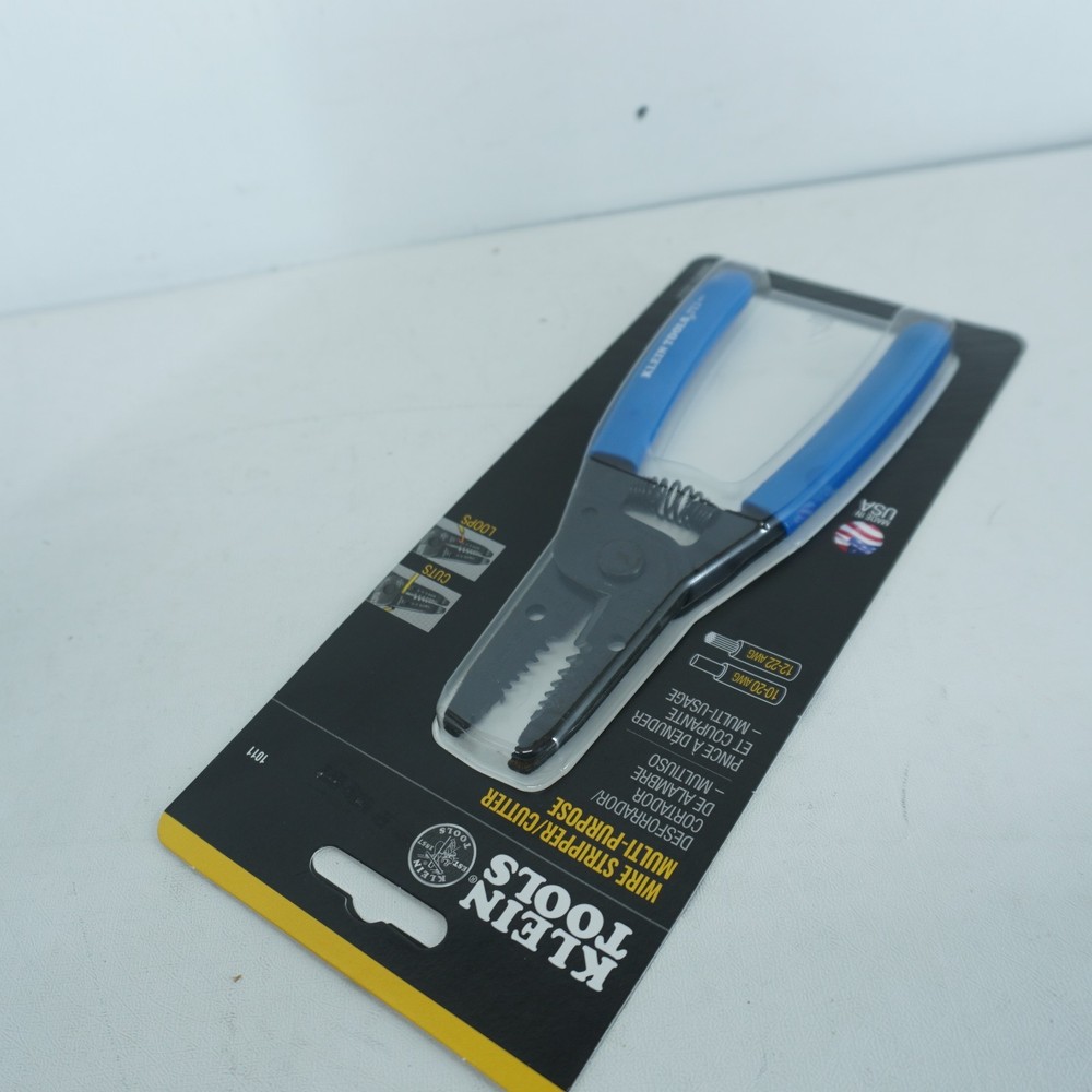 NEW - KLEIN TOOLS 1011 WIRE STRIPPER/CUTTER 10-20 SOLID, 12-22 AWG STRANDED