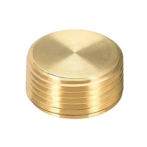 1" NPT Plug Brass Pipe Fitting, Counter sunk Thread Internal Hex 1inch 3 Pcs