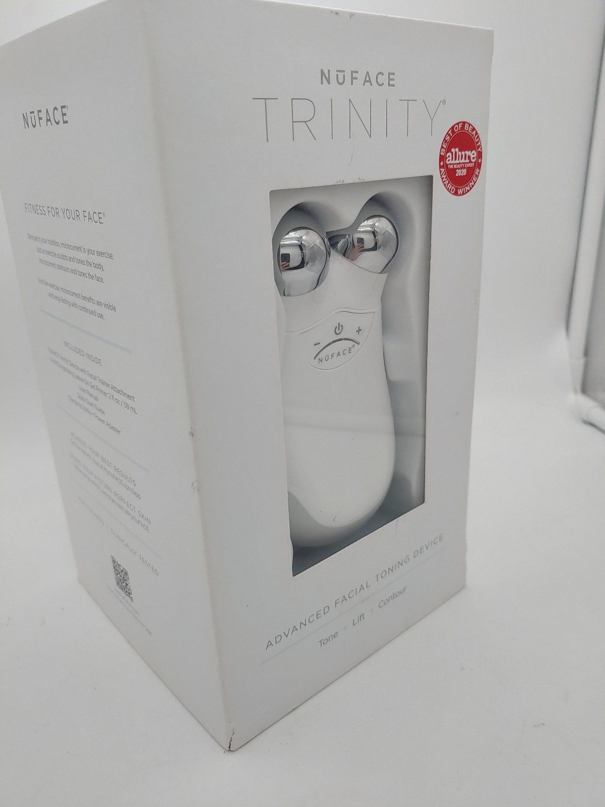 Genuine NuFACE Trinity Facial Toning Device + Cradle + AC Charger Tested Works