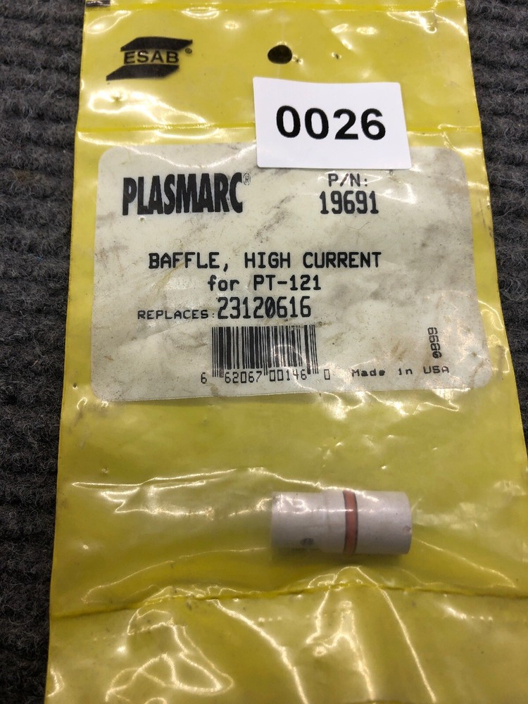 ESAB Plasmarc High Current Baffle 23120616 19691