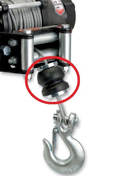 ATV Winch Bumper Cable Fairlead Stop Stopper Rubber Cushion