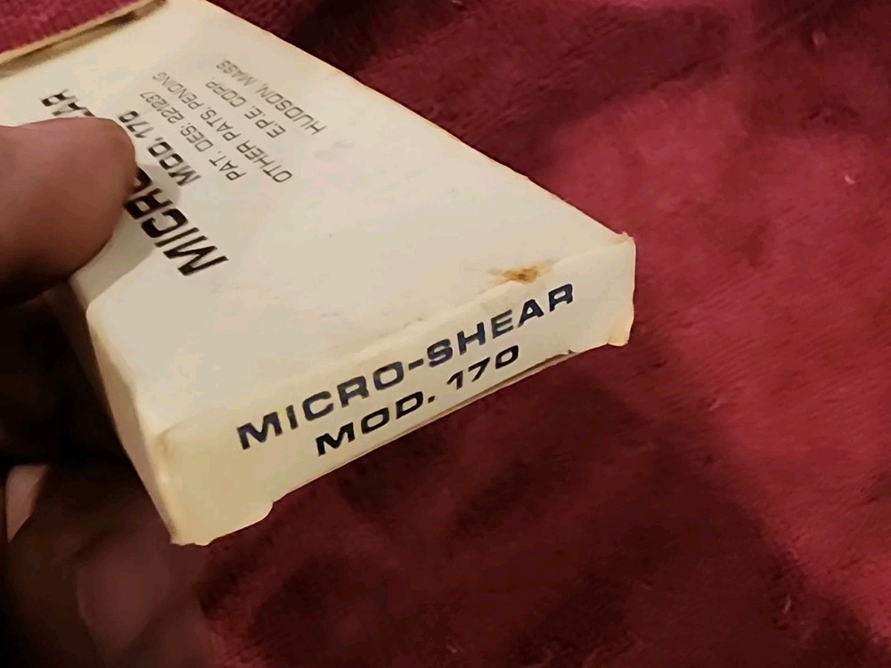 Vintage E.P.E. Corp.Micro-Shear Model 170