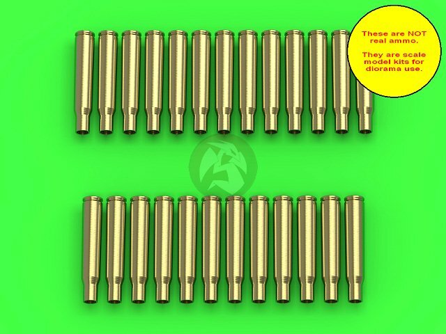 Master 1/35 M1919 (AN/M2) Browning .30 Cal 7.62mm Empty Shells (25 pc) GM-35-022