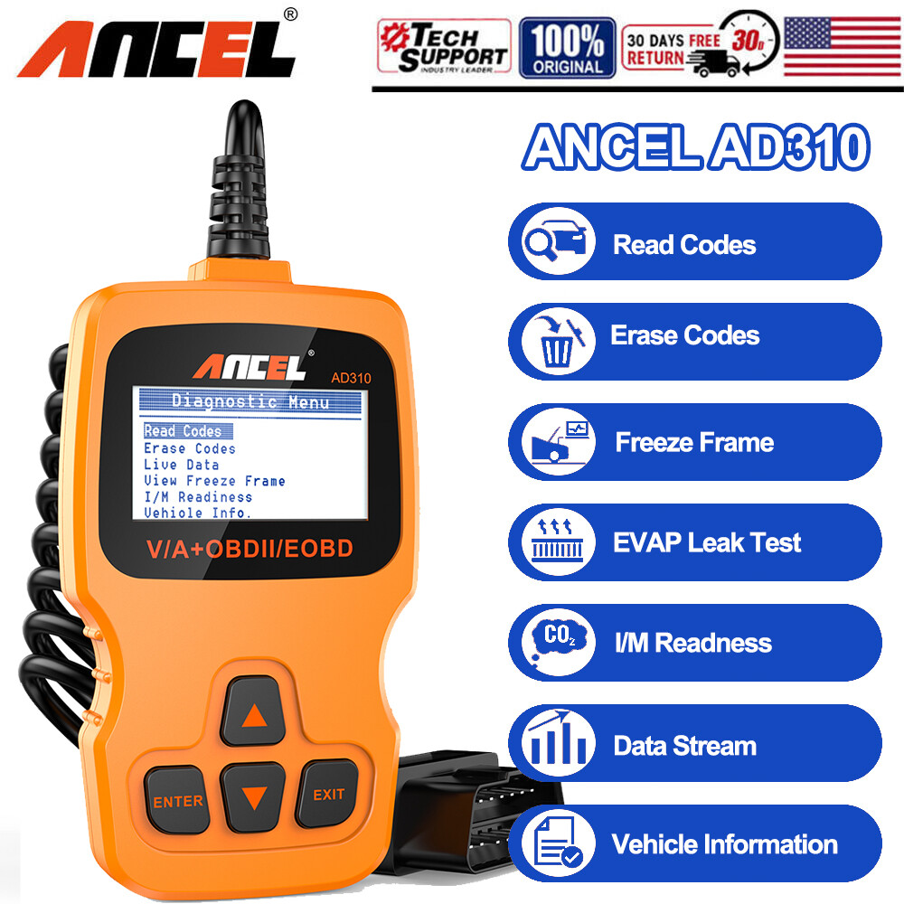 Ancel AD310 Car OBD2 Scanner Auto Diagnostic Scan Tool Check Engine Code Reader