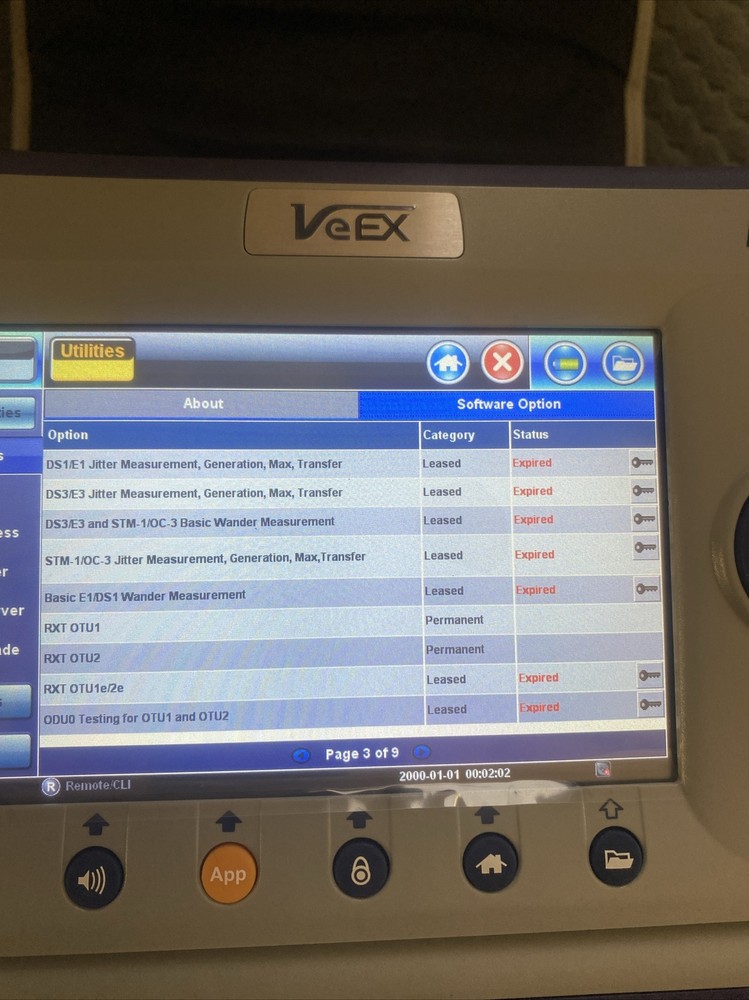 VeEX RXT RXT-3000 Combo Test Module