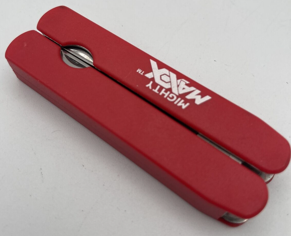 Mighty Maxx Pliers Multi Function Pocket Knife Tool -Red-