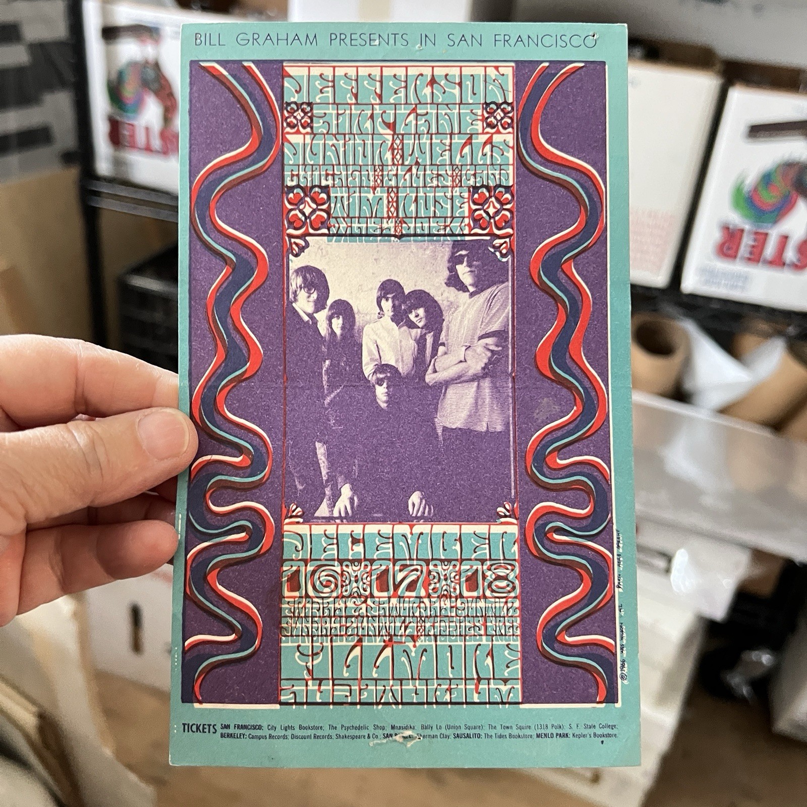 Bill Graham BG 42 Handbill Fillmore 12/16-18/1966 Wes Wilson
